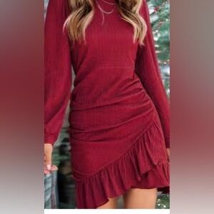 Elegant Red Women's Dress